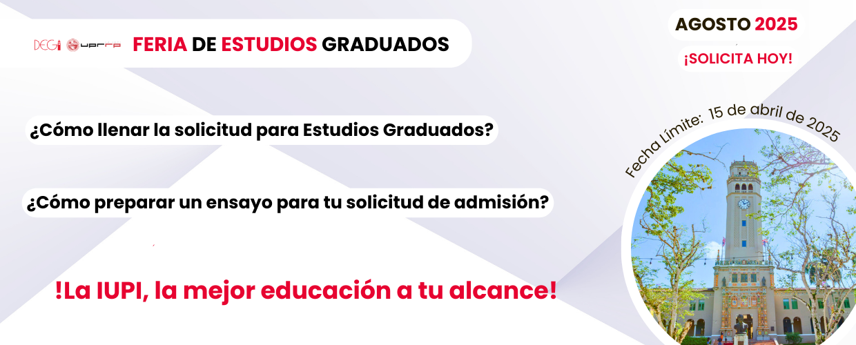 Feria de Estudios Graduados AGOSTO 2025